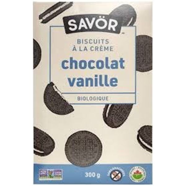NEW 300G SAVOR CHOCOLATE VANILLA SANDWICH COOKIES