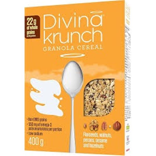 NEW 400G DIVINA KRUNCH GRANOLA CEREAL