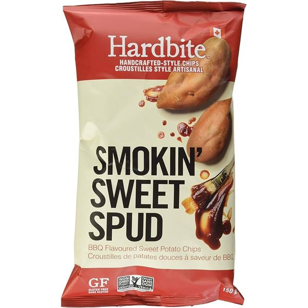NEW 2 X 150G HARDBITE SMOKING SWEET SPUD CHIPS