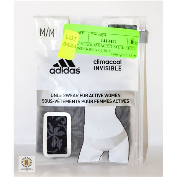 NEW ADIDAS MEDIUM CHEEKSTER UNDERWEAR GREY
