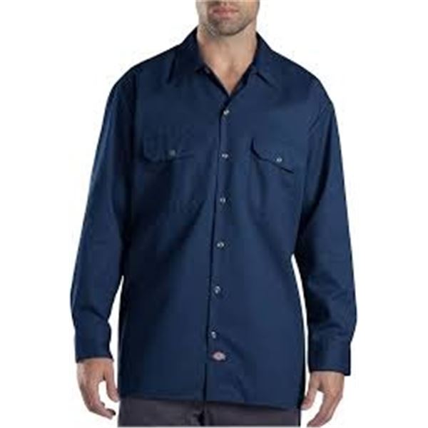 NEW DICKIES 4X LARGE MENS BLUE SHIRT