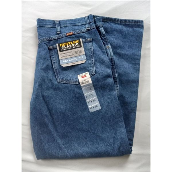 NEW WRANGLER RELAXED FIT JEANS 40 X 30
