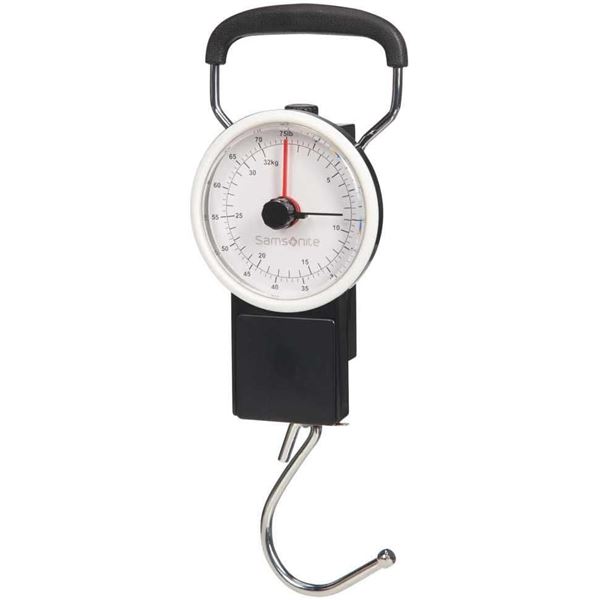 NEW SAMSONITE MANUAL LUGGAGE SCALE BLACK