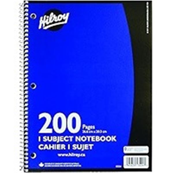 NEW 200 SHEETS HILROY SUBJECT NOTEBOOK