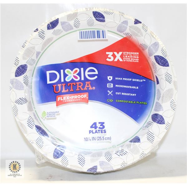NEW DIXIE ULTRA MICROWAVEABLE COMPOSTABLE PLATES