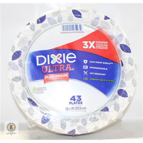 NEW DIXIE ULTRA MICROWAVEABLE COMPOSTABLE PLATES