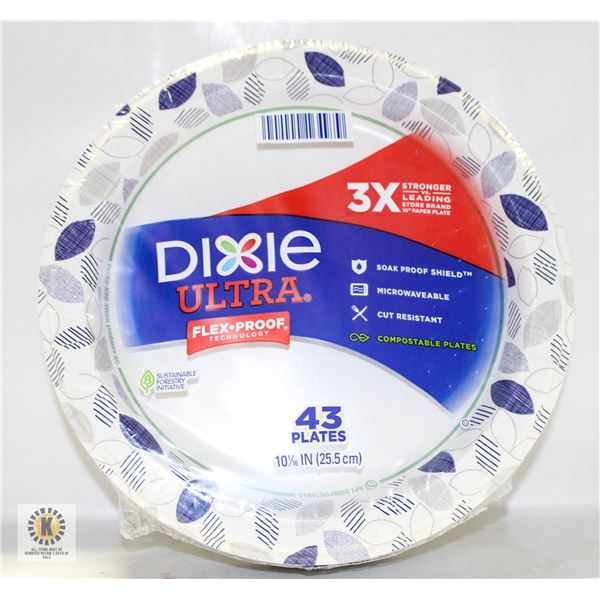 NEW DIXIE ULTRA MICROWAVEABLE COMPOSTABLE PLATES