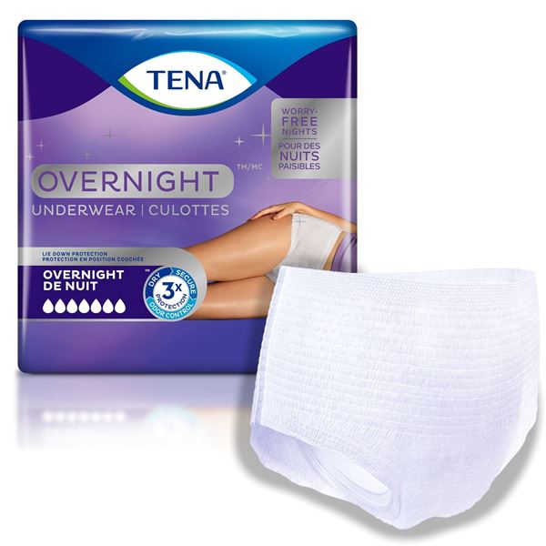 NEW 12 TENA OVERNIGHT UNDERWEAR MEDIUM