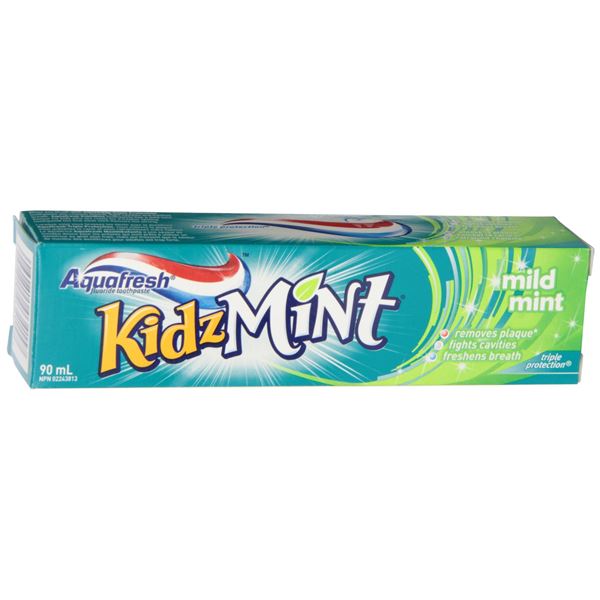 90ML AQUAFRESH KIDZMINT MILD MINT TOOTHPASTE