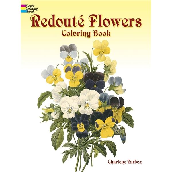 NEW REDOUTE FLOWERS COLORING BOOK