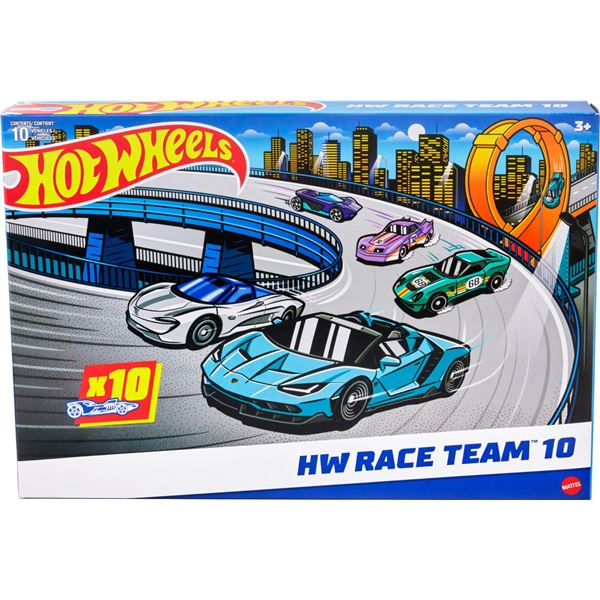 NEW WITH BOX HOT WHEELS RACE TEAM 10