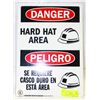 Image 1 : NEW CONSTRUCTION SAFETY SIGN -DANGER HARD HAT AREA