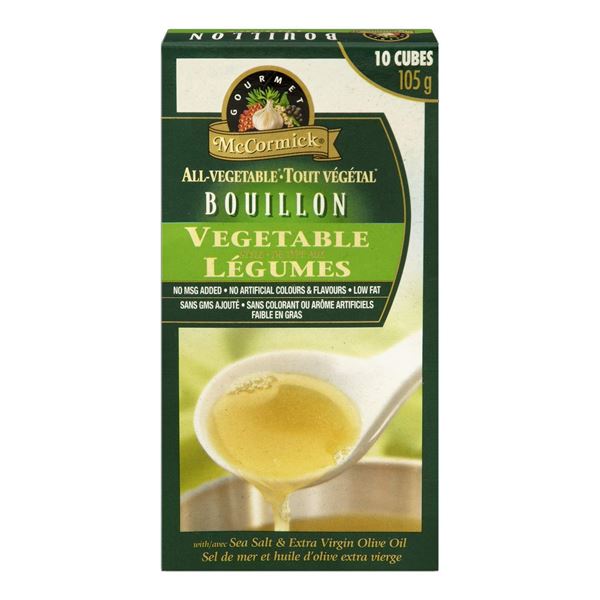 NEW 4 X 105G MCCORMICK GOURMET ALL-VEGETABLE