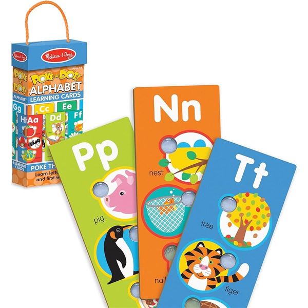 NEW MELISSA & DOUG POKE A DOT JUMBO ALPHABET CARDS