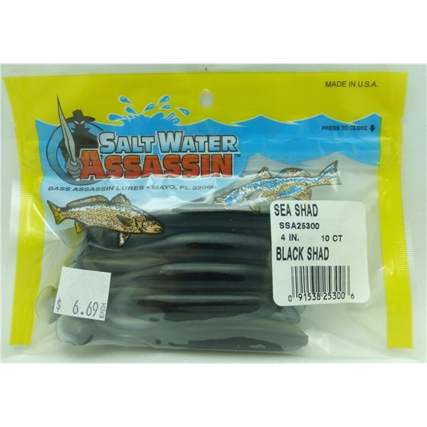 NEW 10 SALT WATER ASSASSIN SEA SHAD LURES