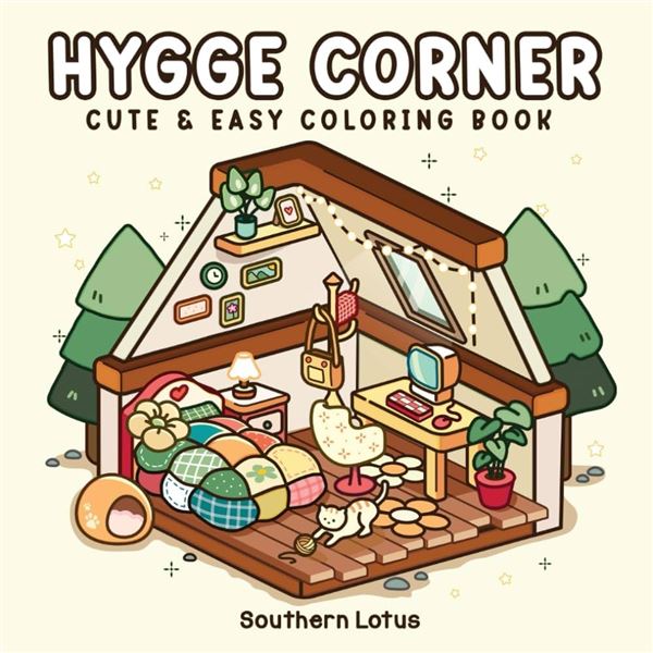 NEW PAPERBACK- HYGGE CORNER COLORING BOOK