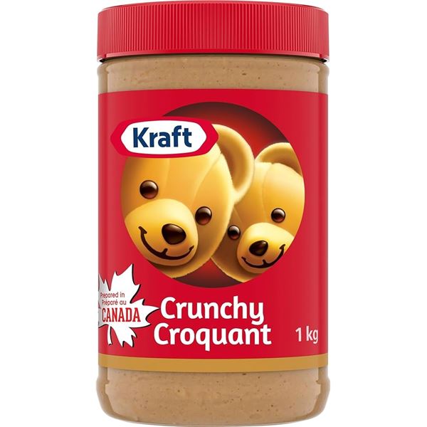 NEW 1KG KRAFT CRUNCHY PEANUT BUTTER