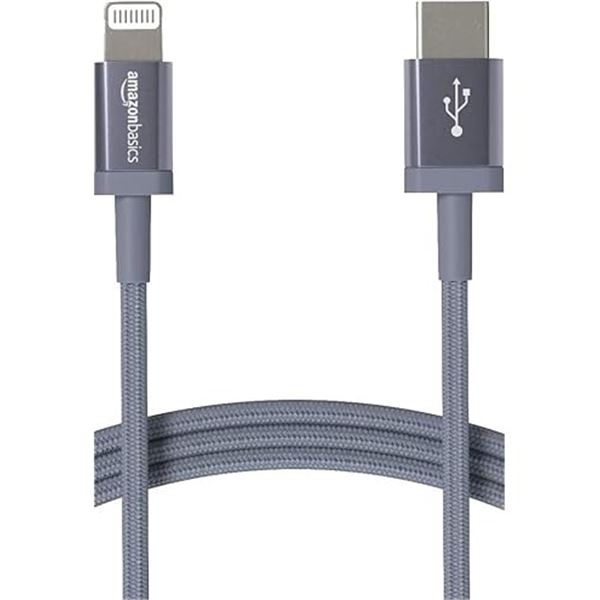 NEW MOS SPRING 6FT LIGHTNING GRAY APPLE CABLE