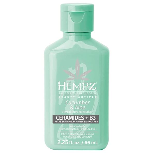 NEW 3 X 66ML HEMPZ CUCUMBER & ALOE MOISTURIZER