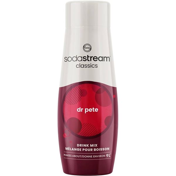 NEW 440ML SODA STREAM CLASSICS DR PETE DRINK MIX