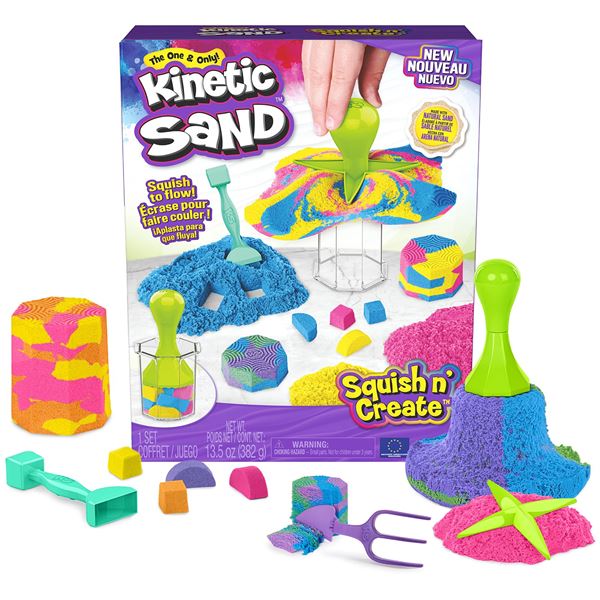 NEW KINETIC SAND SQUISH N CREATE