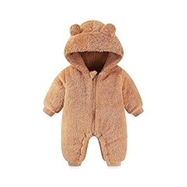 NEW AIWMGL BABY BEAR ONESIE BROWN 3-6 MONTHS