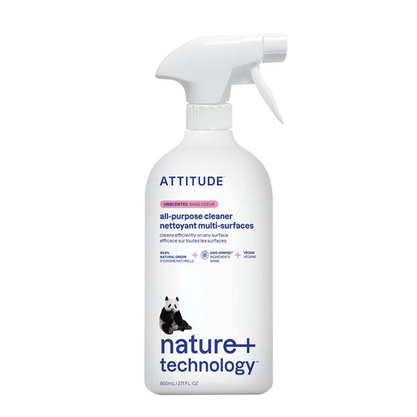 NEW 800ML ATTITUDE UNSCENTED ALL-PURPOSE CLEANER