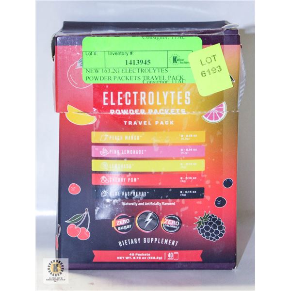 NEW 163.2G ELECTROLYTES POWDER PACKETS TRAVEL PACK