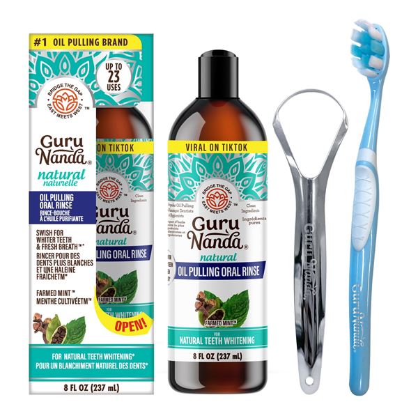 NEW 237ML GURU NANDA OIL PULLING ORAL RINSE