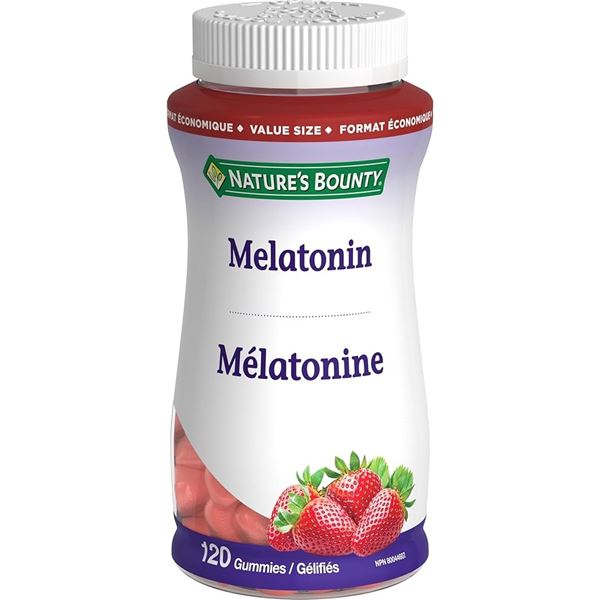 NEW 120 GUMMIES NATURES BOUNTY MELATONIN
