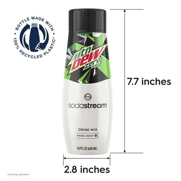 NEW 440ML MOUNTAIN DEW SODASTREAM ZERO SUGAR