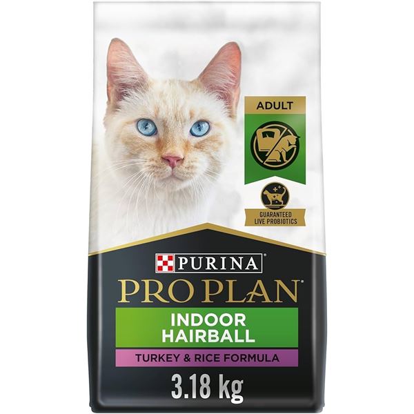 NEW 3LB PURINA PRO PLAN ADULT INDOOR HAIRBALL