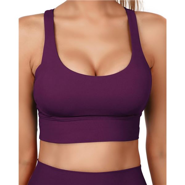 NEW GRACE FORM SPORTS BRA PUSH UP PADDED PURPLE