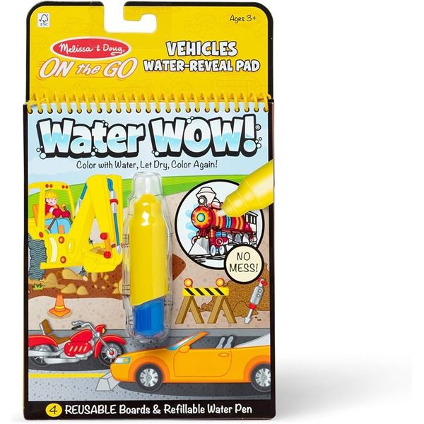 MELISSA & DOUG ON THE GO VEHICLES WATER-REVEAL PAD