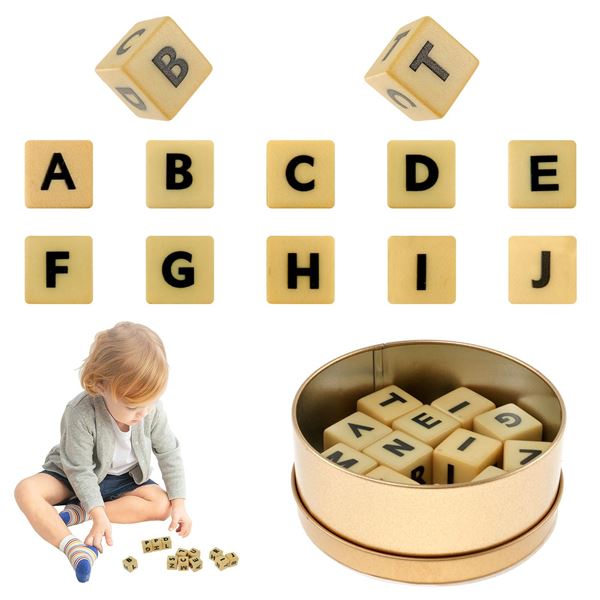 NEW 2 CROSSWORD SOLITAIRE GAME 6 SIDED DICE