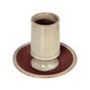 Image 1 : NEW 5' ROUND X 5" STONEWARE MATCH HOLDER W STRIKER