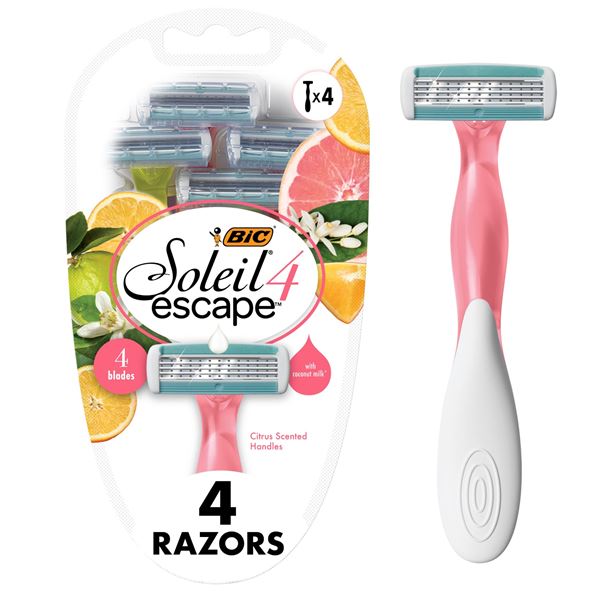 NEW WITH BOX BIC SOLEIL ESCAPE 4 BLADES RAZORS