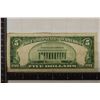 Image 2 : 1934 US $5 FRN BILL GREEN SEAL