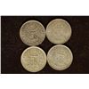 1941, 1942, 1944 & 1945 GREAT BRITAIN SILVER 6