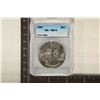 Image 1 : 1987 AMERICAN SILVER EAGLE ICG MS70 1 OZ. SILVER