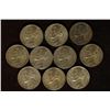 10-35% SILVER JEFFERSON WAR NICKELS: 8-1943-P & S