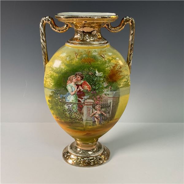 Empire Porcelain Company Romantic Scenes Vase