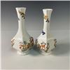 Image 2 : Pair of Aynsley Bone China Table Vases, Cottage Garden