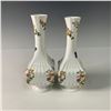 Image 3 : Pair of Aynsley Bone China Table Vases, Cottage Garden