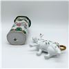 Image 3 : Porcelain Milk Cow Creamer and Floral Vase