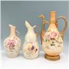 Image 1 : 3pc Hand Painted Porcelain Floral Ewer Set