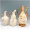 Image 2 : 3pc Hand Painted Porcelain Floral Ewer Set
