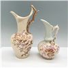 Image 1 : 2pc Hand Painted Porcelain Ewers with Gilded Handles