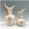 Image 2 : 2pc Hand Painted Porcelain Ewers with Gilded Handles