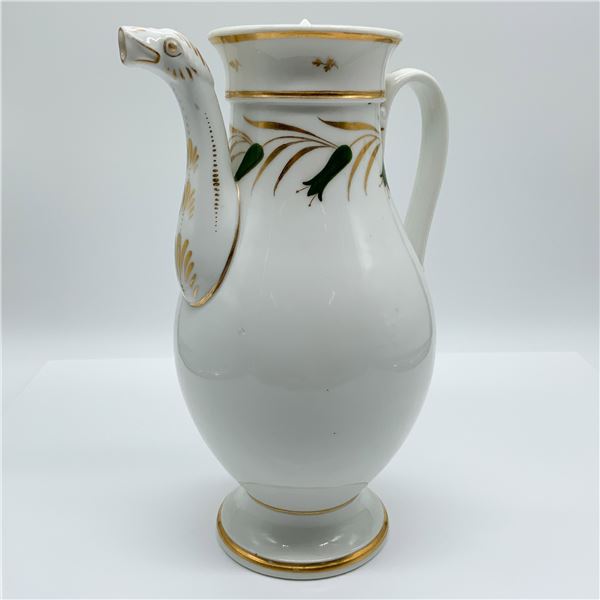 Porcelain Pitcher, Bird Spout Design